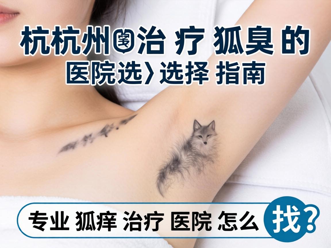 杭州治疗狐臭的医院选择指南，专业狐臭治疗医院怎么找？
