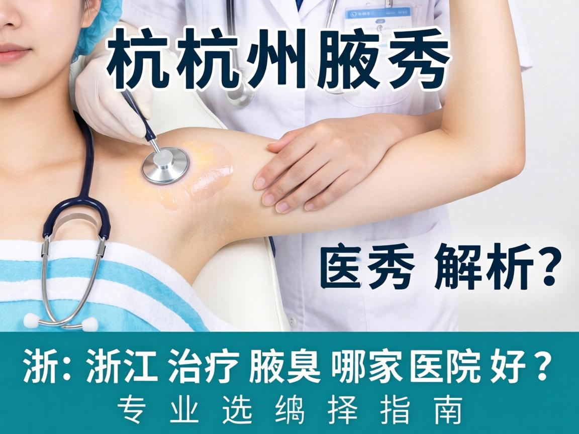 杭州腋秀解析，浙江治疗腋臭哪家医院好？专业选择指南
