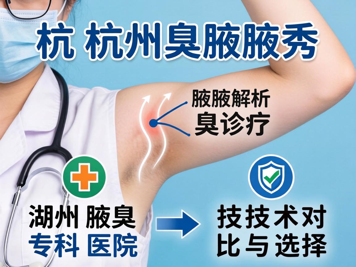 杭州腋秀解析腋臭诊疗，湖州腋臭专科医院的技术对比与选择