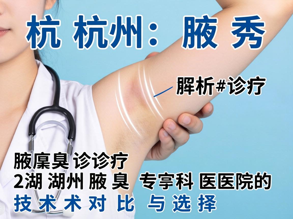 杭州腋秀解析腋臭诊疗，湖州腋臭专科医院的技术对比与选择