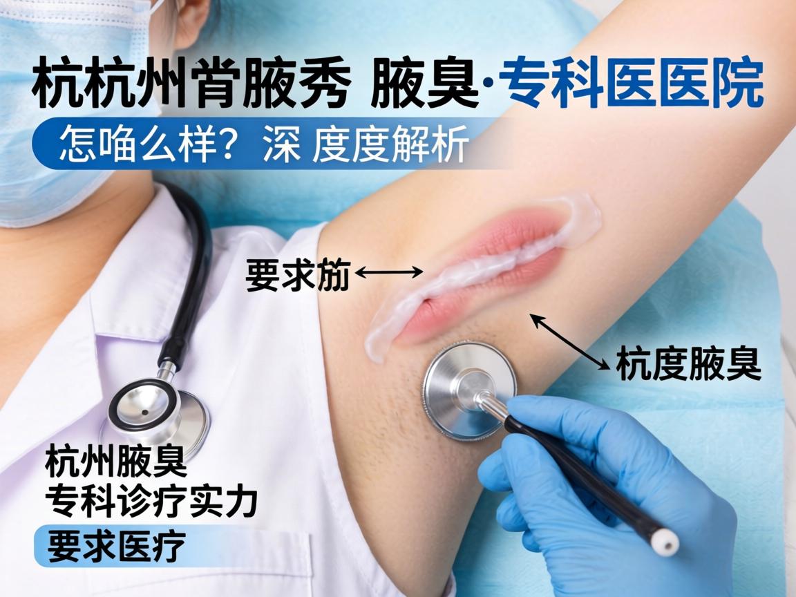 杭州腋秀腋臭专科医院怎么样？深度解析杭州腋臭专科诊疗实力