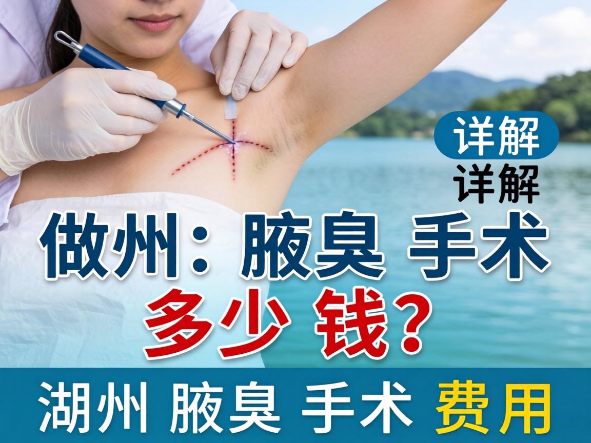 在湖州做腋臭手术多少钱？详解湖州腋臭手术费用