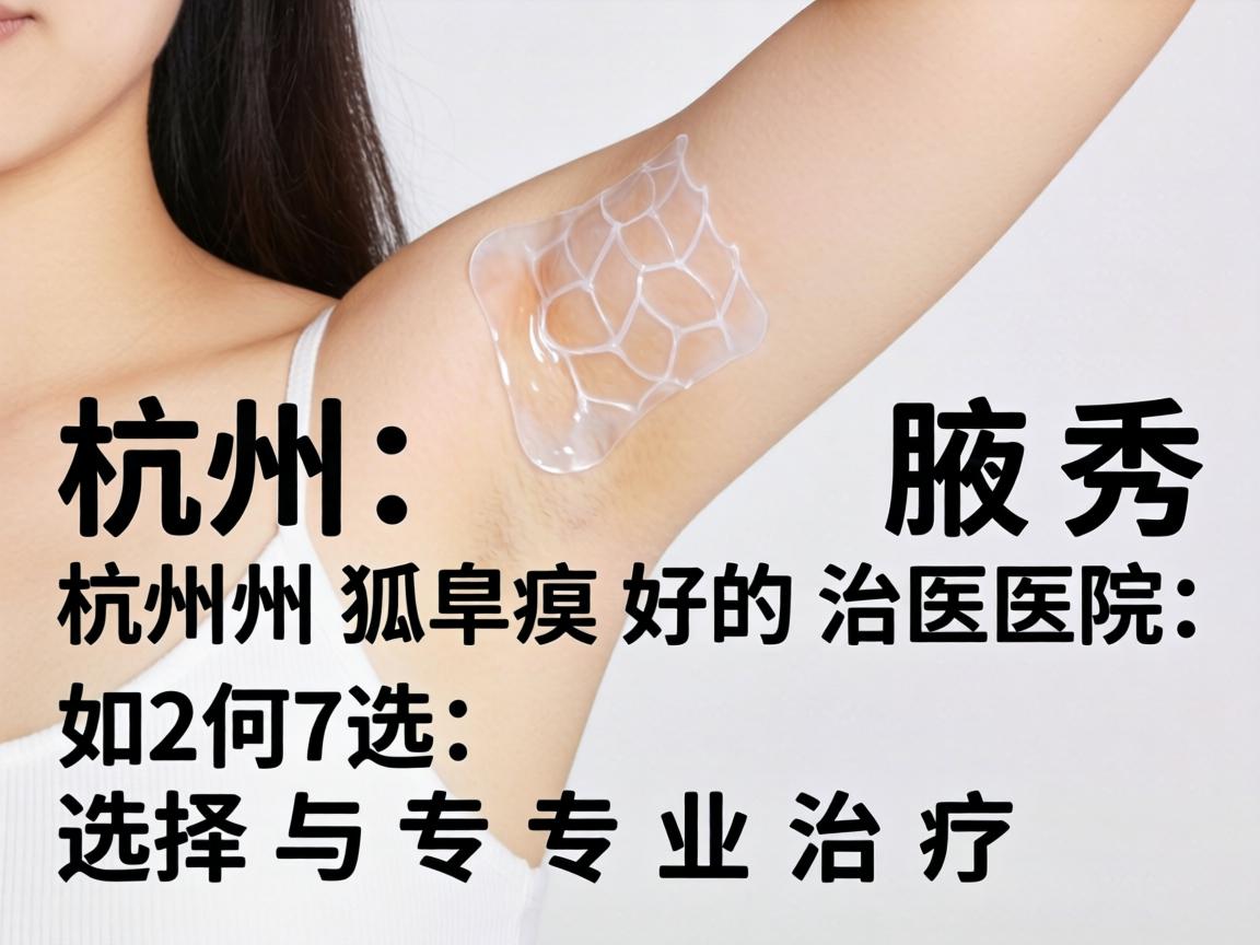 杭州腋秀解析，杭州狐臭好的治医院如何选择与专业治疗