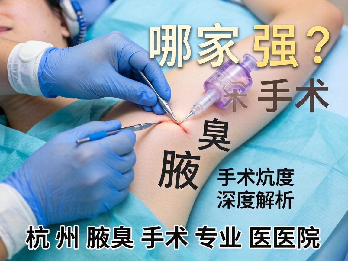 杭州腋臭手术哪家强？深度解析杭州腋臭手术专业医院