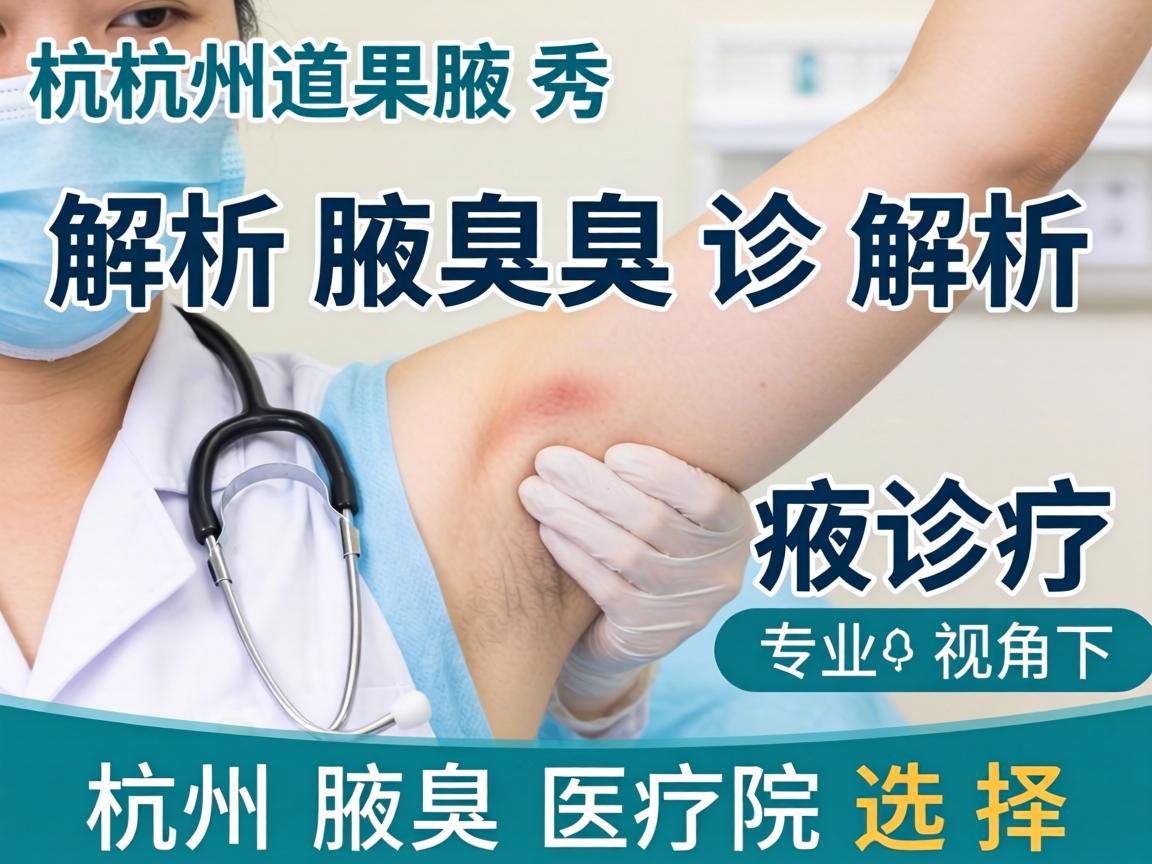 杭州腋秀解析腋臭诊疗,专业视角下的杭州腋臭医院选择 杭州腋秀解析腋臭诊疗,专业视角下的杭州腋臭医院选择