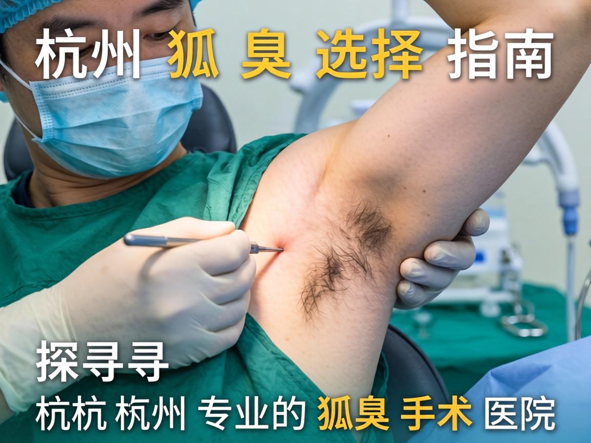 杭州狐臭手术选择指南，探寻杭州专业的狐臭手术医院