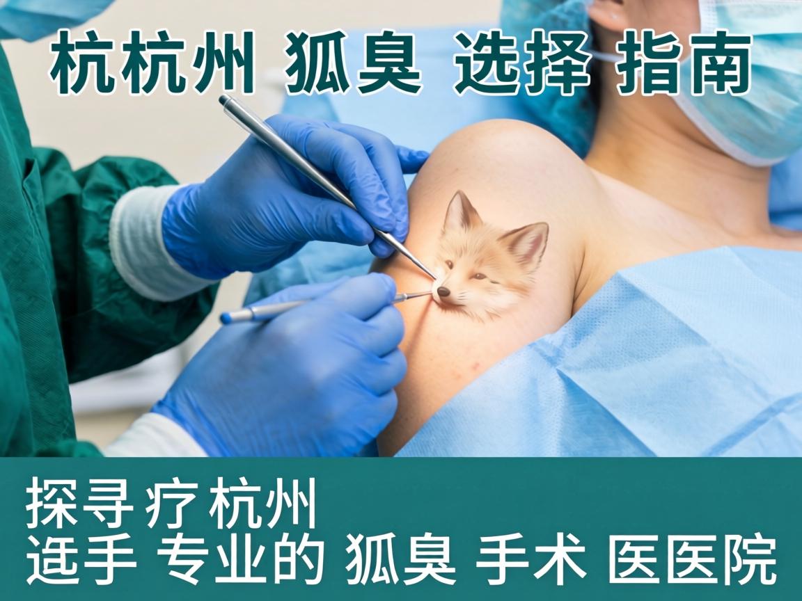 杭州狐臭手术选择指南，探寻杭州专业的狐臭手术医院