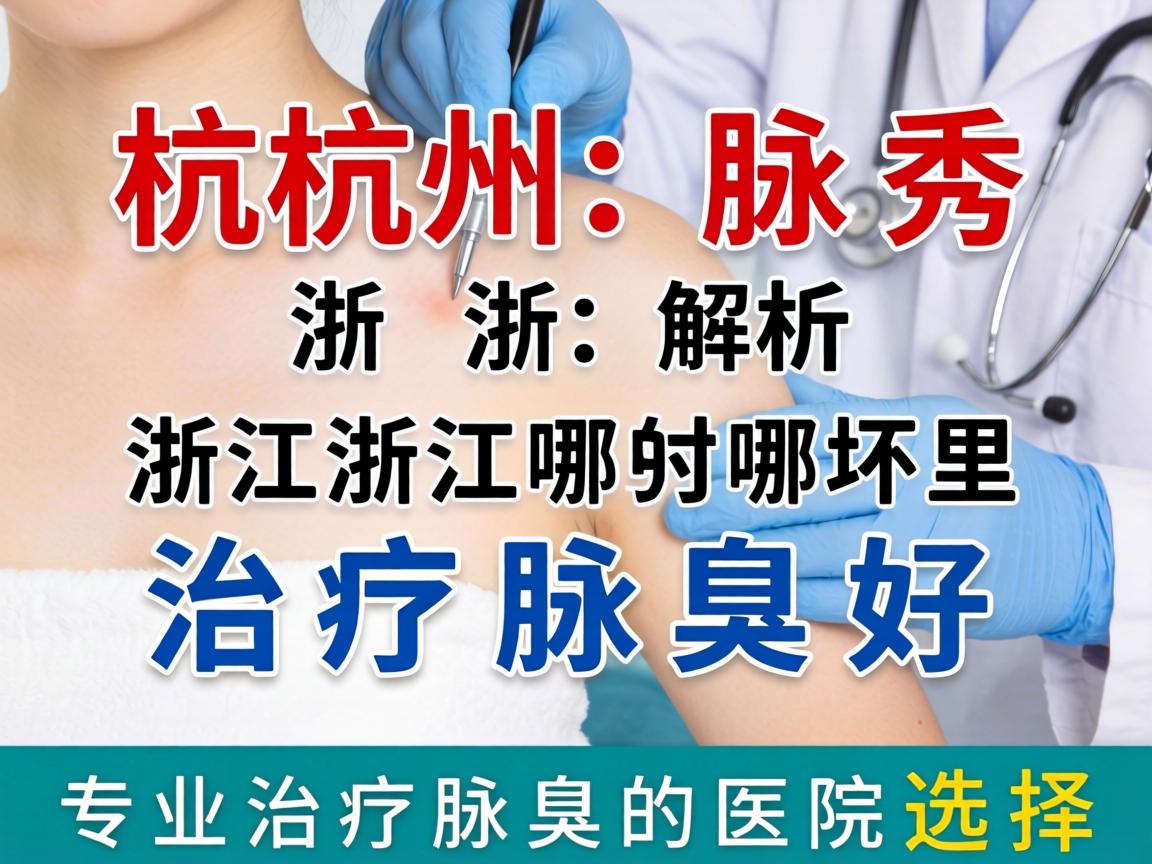 杭州腋秀解析，在浙江哪里治疗腋臭好，专业治疗腋臭的医院选择