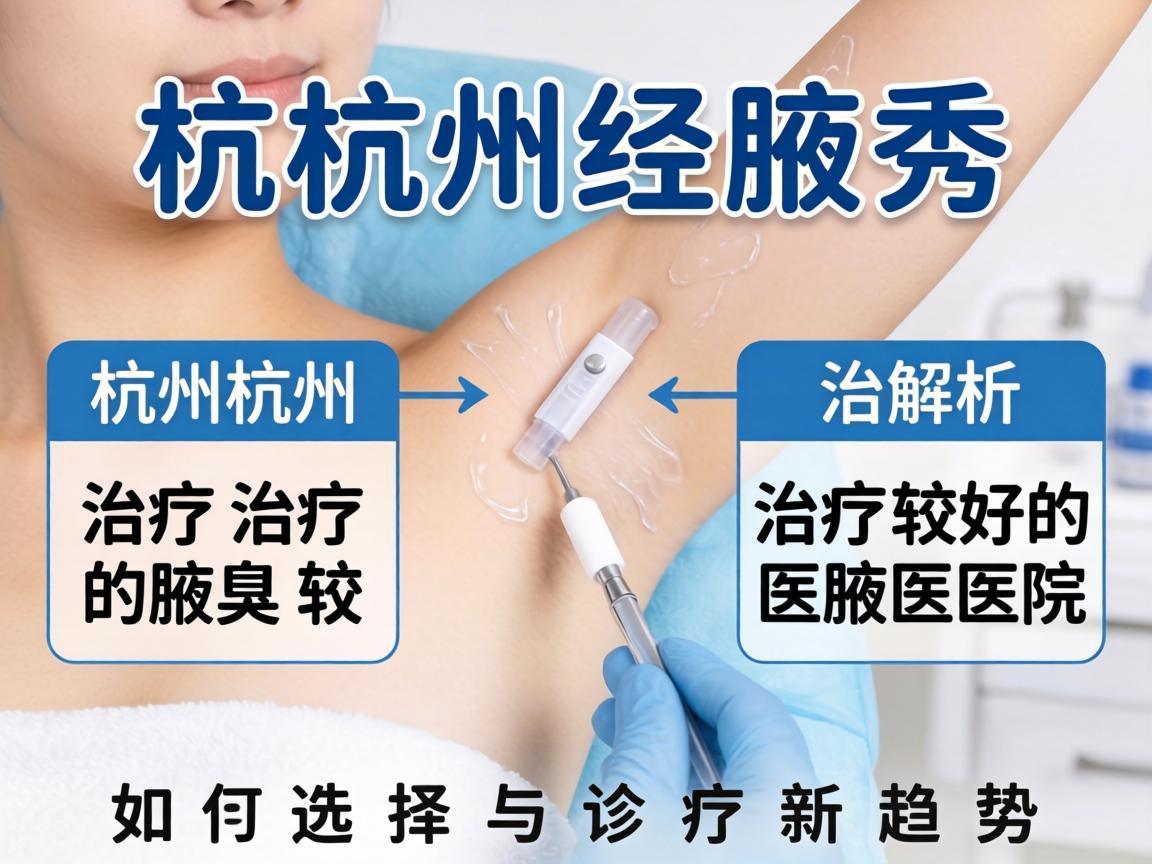 杭州腋秀解析,杭州治疗腋臭较好的医院如何选择与诊疗新趋势 杭州腋秀解析,杭州治疗腋臭较好的医院如何选择与诊疗新趋势