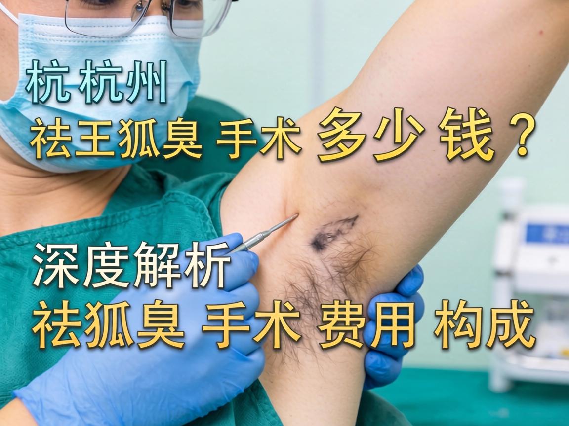 杭州祛狐臭手术多少钱？深度解析祛狐臭手术费用构成