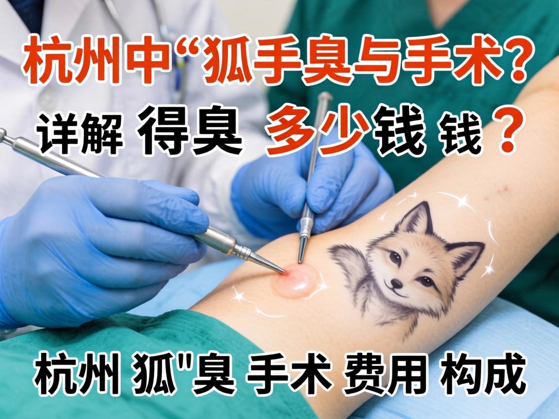 杭州狐臭手术得多少钱？详解杭州狐臭手术费用构成