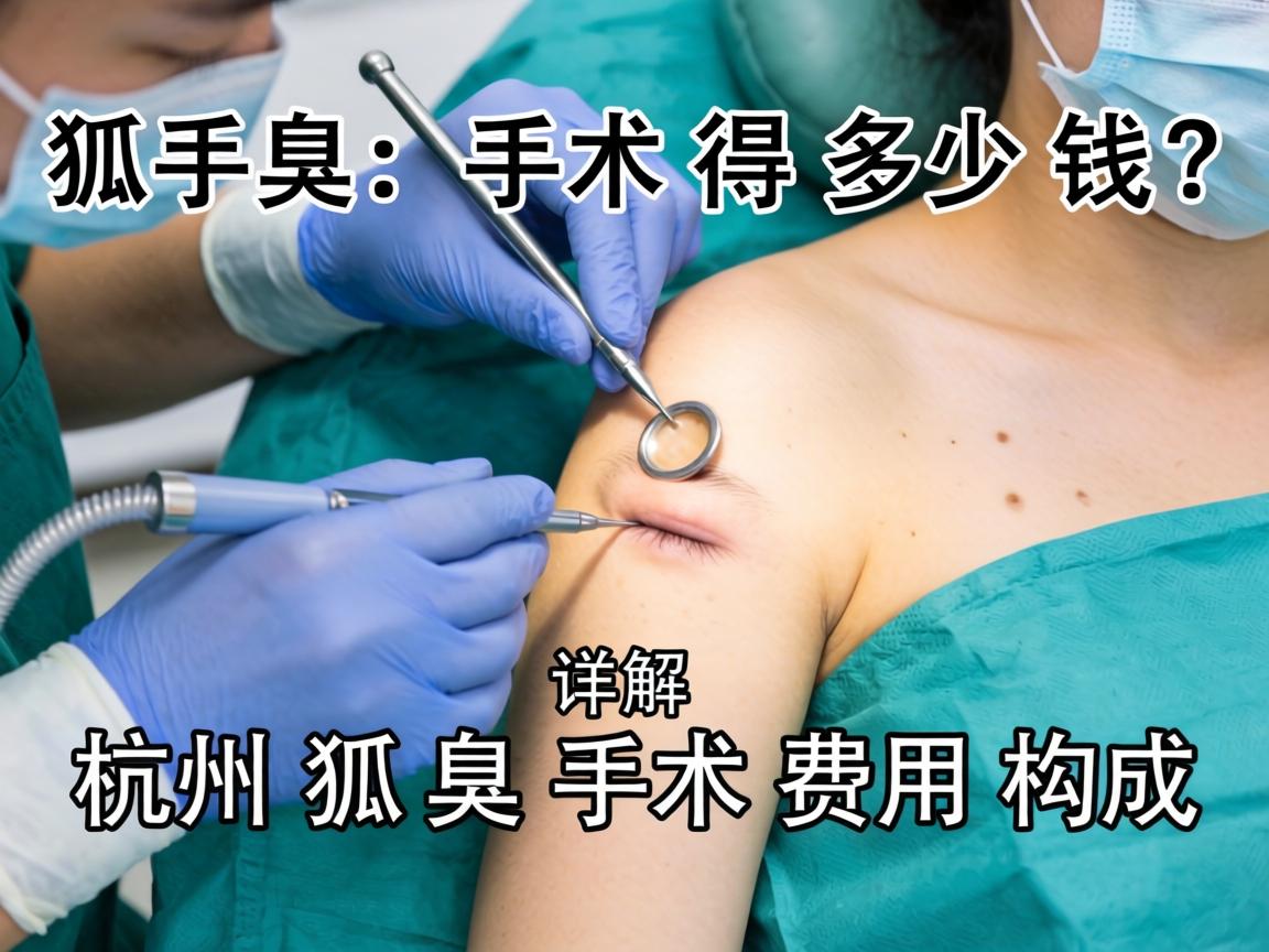 杭州狐臭手术得多少钱？详解杭州狐臭手术费用构成
