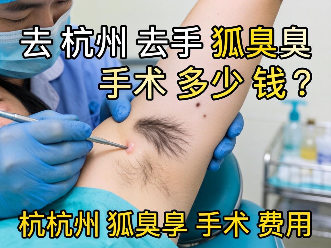 杭州去狐臭手术多少钱？详解杭州狐臭手术费用