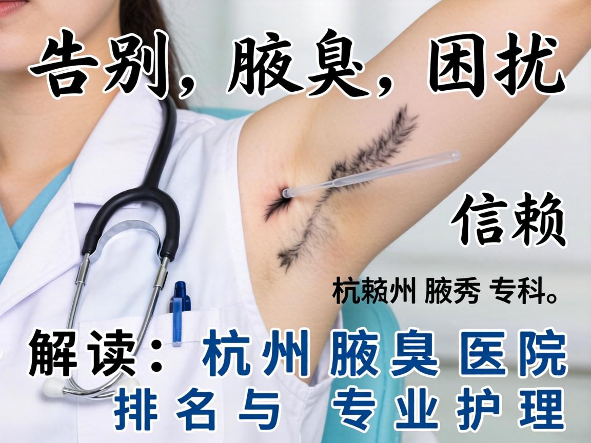 告别腋臭困扰，信赖杭州腋秀专科，解读杭州腋臭医院排名与专业护理