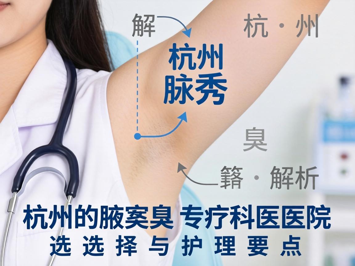 杭州腋秀解析，杭州腋臭专科医院的选择与护理要点