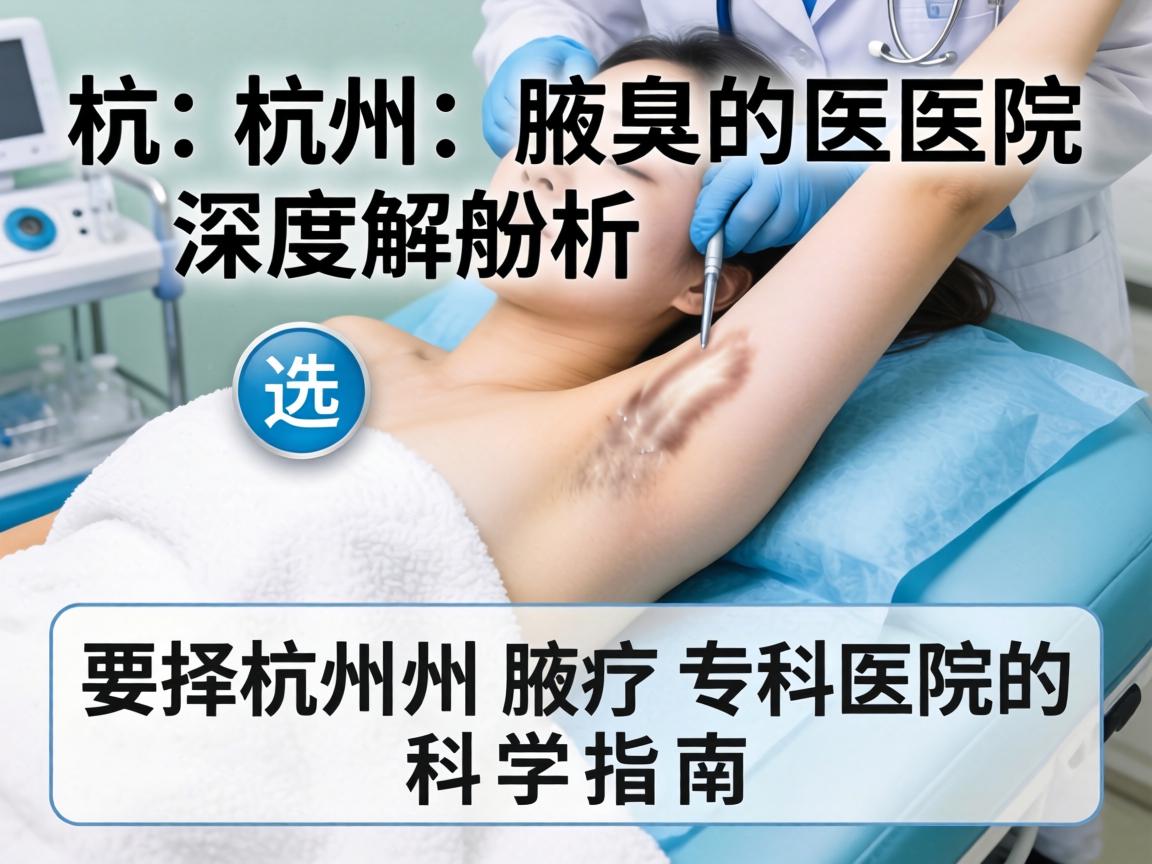 杭州腋臭医院深度解析，选择杭州腋臭专科医院的科学指南