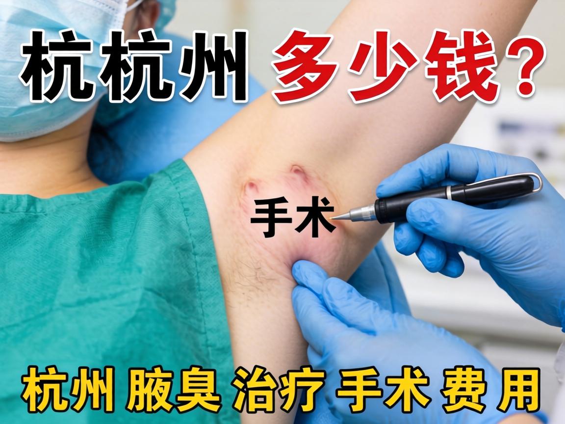 杭州腋臭手术多少钱？详解杭州腋臭治疗手术费用