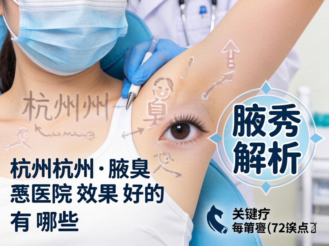 杭州腋秀解析，杭州腋臭医院效果好的有哪些关键点？