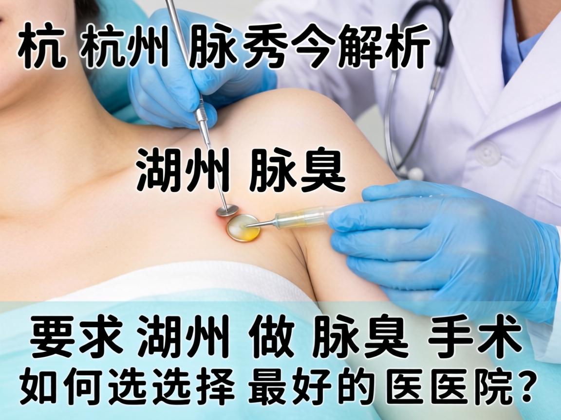 杭州腋秀解析，在湖州做腋臭手术，如何选择最好的医院？