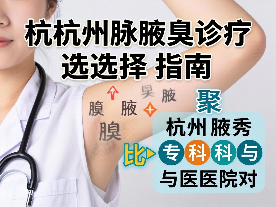 杭州腋臭诊疗选择指南,聚焦杭州腋秀专科与医院对比 杭州腋臭诊疗选择指南,聚焦杭州腋秀专科与医院对比
