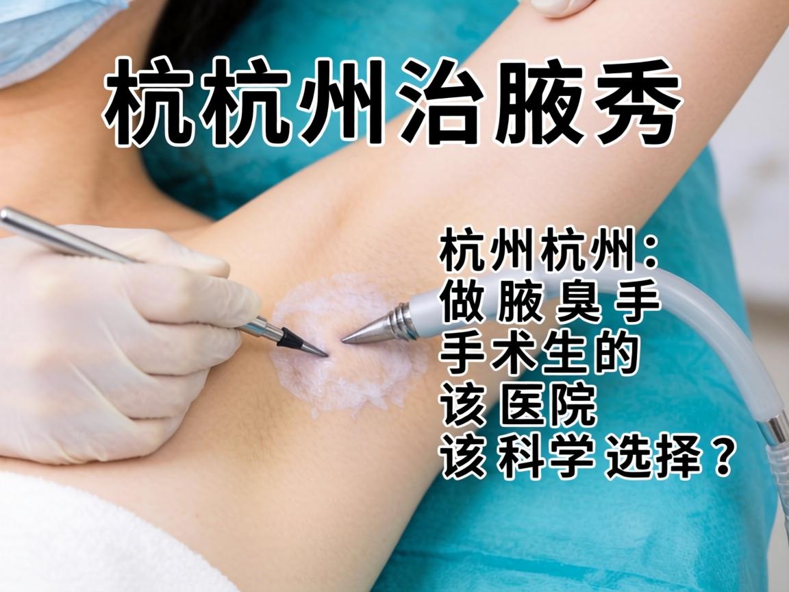 杭州腋秀解析，杭州做腋臭手术的医院该如何科学选择？
