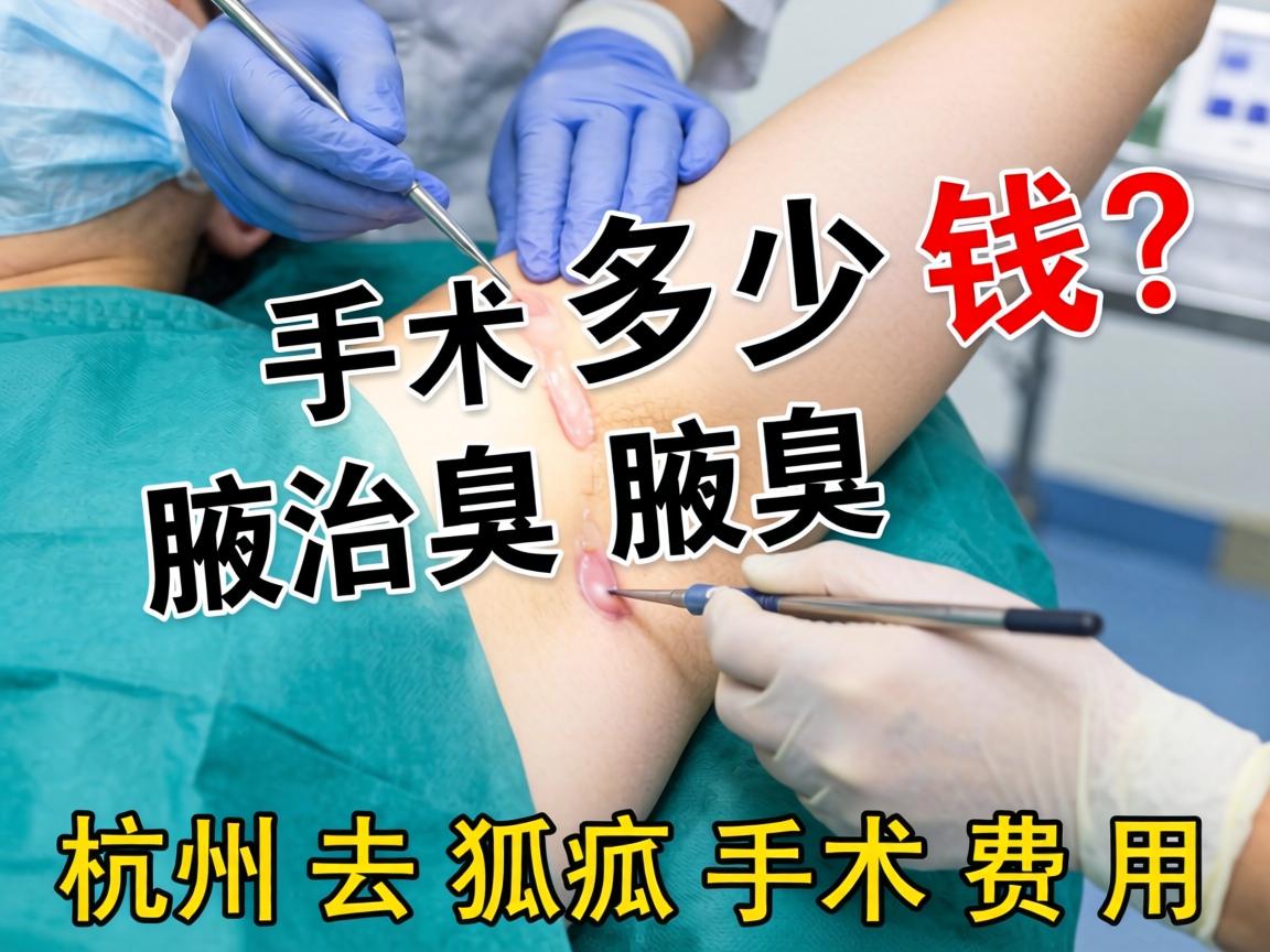 杭州腋臭手术多少钱？详解杭州去狐臭手术费用