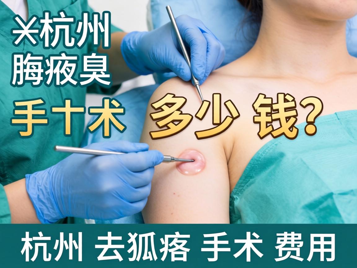 杭州腋臭手术多少钱？详解杭州去狐臭手术费用