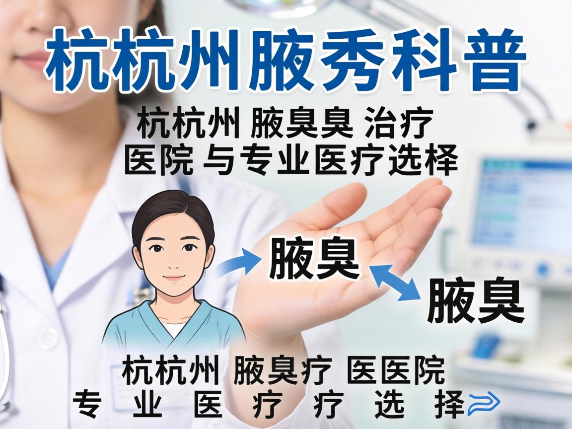 杭州腋秀科普,详解杭州腋臭治疗医院与专业医疗选择 杭州腋秀科普,详解杭州腋臭治疗医院与专业医疗选择