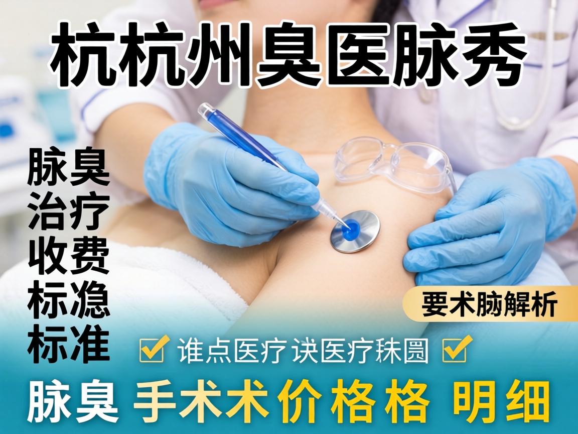 杭州腋秀解析，腋臭治疗收费标准，腋臭手术价格明细