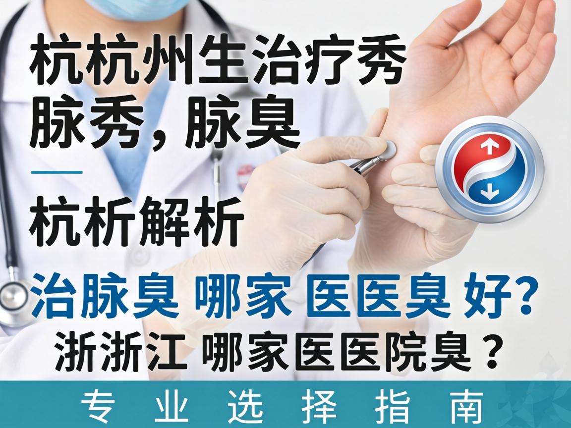 杭州腋秀解析，治疗腋臭浙江哪家医院好？专业选择指南