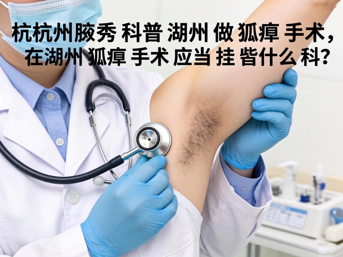 杭州腋秀科普，在湖州做狐臭手术，在湖州狐臭手术应当挂什么科？