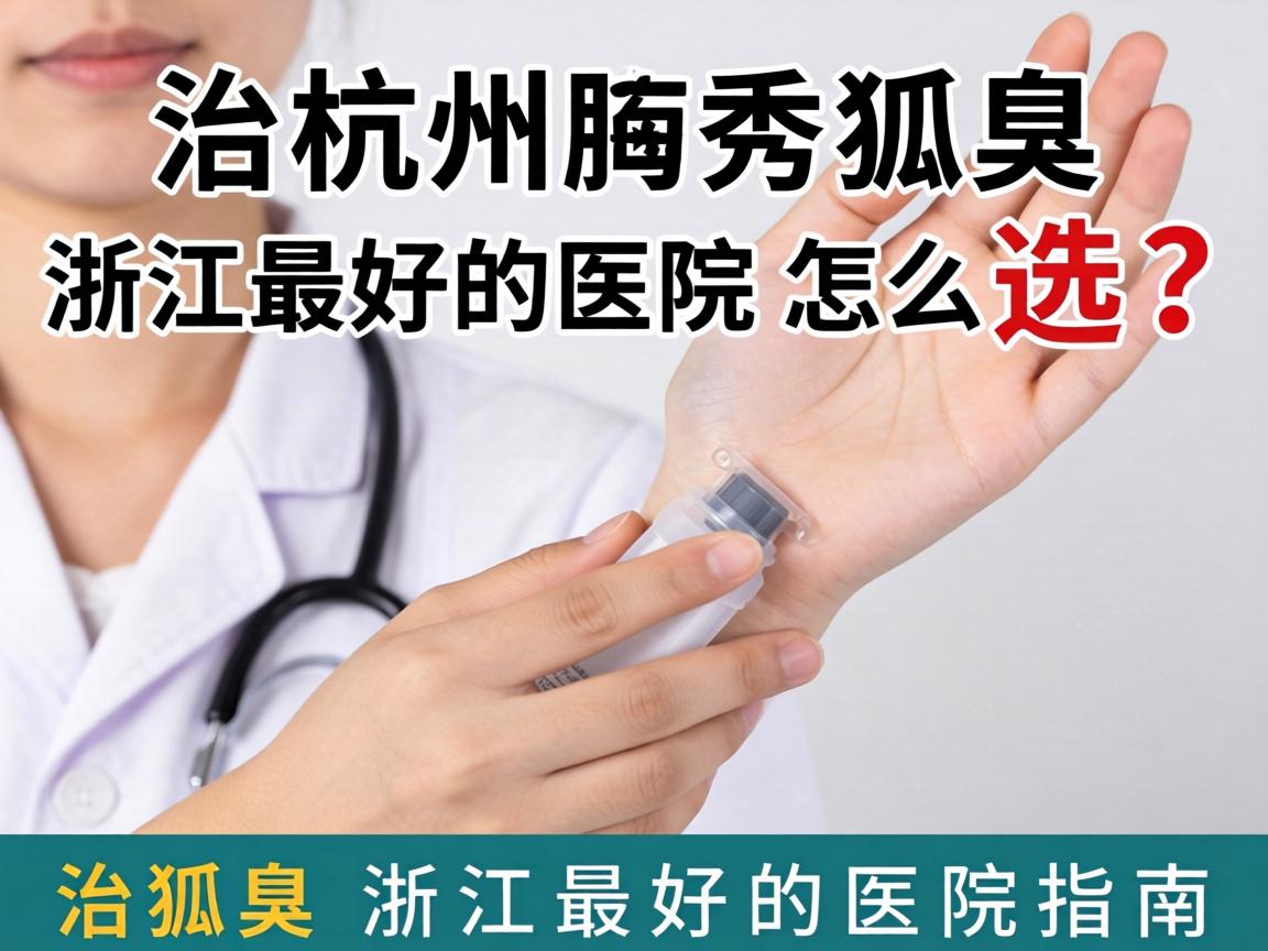 杭州腋秀解析，治狐臭浙江最好的医院怎么选？治狐臭浙江最好的医院指南