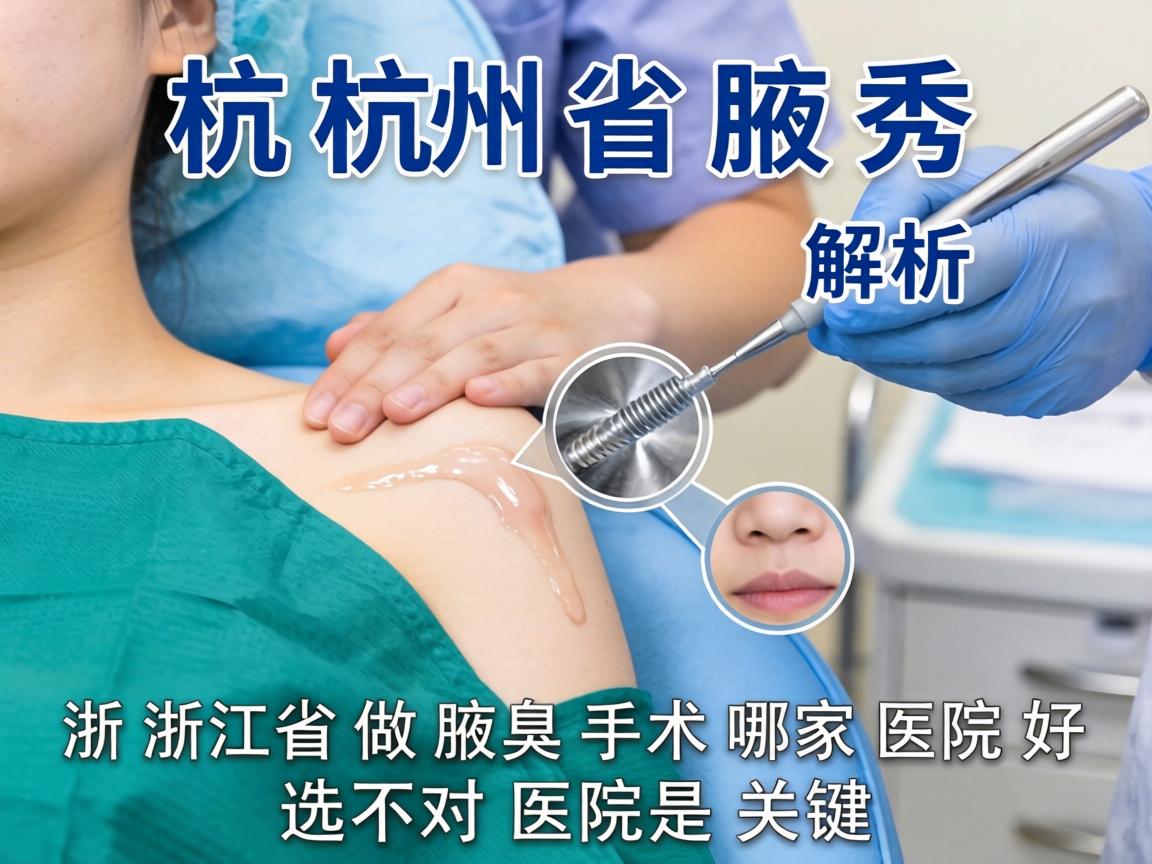 杭州腋秀解析,浙江省做腋臭手术哪家医院好,选对医院是关键 杭州腋秀解析,浙江省做腋臭手术哪家医院好,选对医院是关键