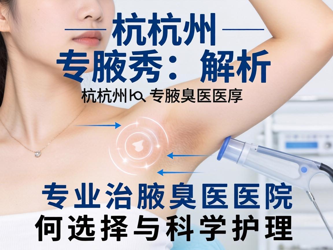 杭州腋秀解析，杭州专业治腋臭医院如何选择与科学护理