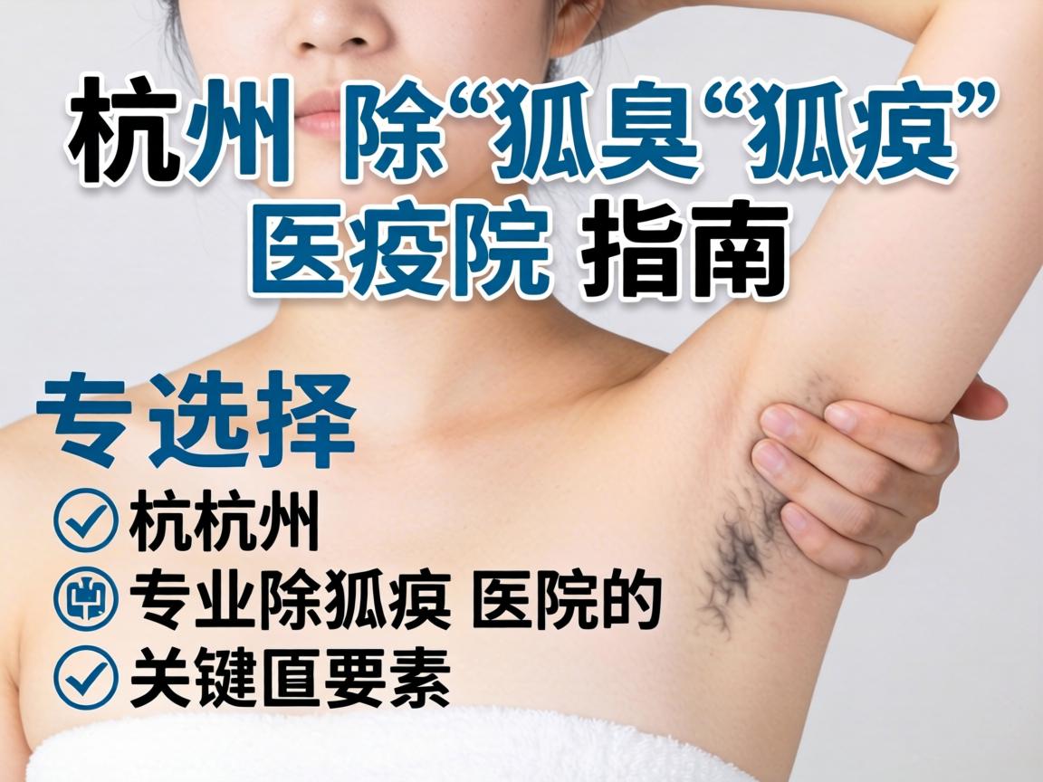 杭州除狐臭医院指南，选择杭州专业除狐臭医院的关键要素