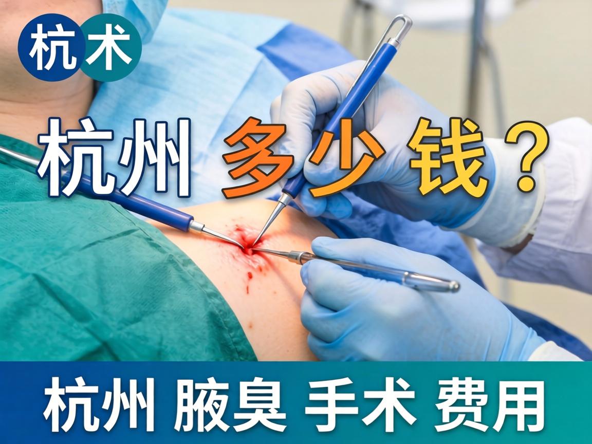 杭州腋臭手术多少钱？详解杭州腋臭手术费用