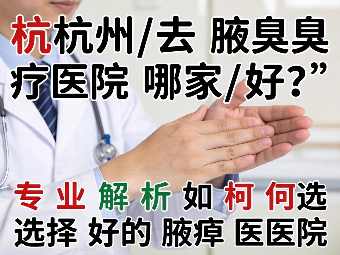 杭州去腋臭医院哪家好?专业解析如何选择好的腋臭医院 杭州去腋臭医院哪家好?专业解析如何选择好的腋臭医院