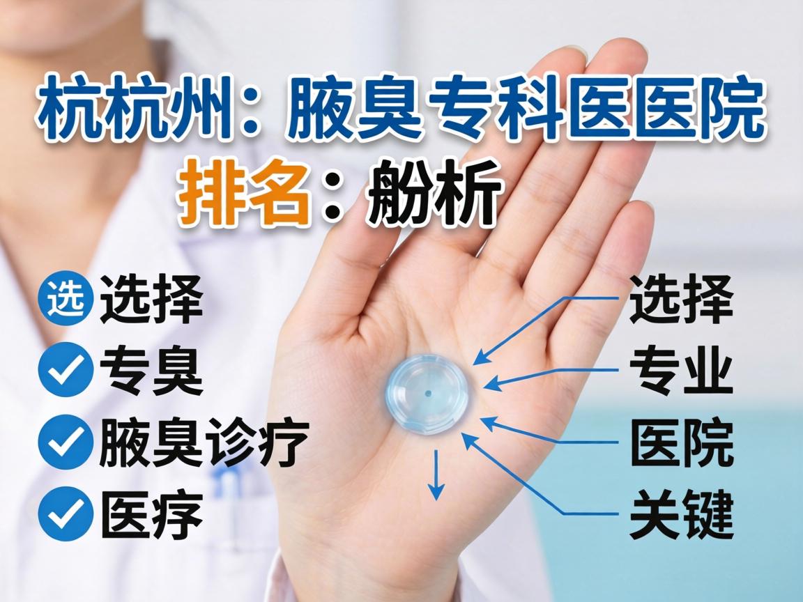 杭州腋臭专科医院排名解析，选择专业腋臭诊疗医院的关键