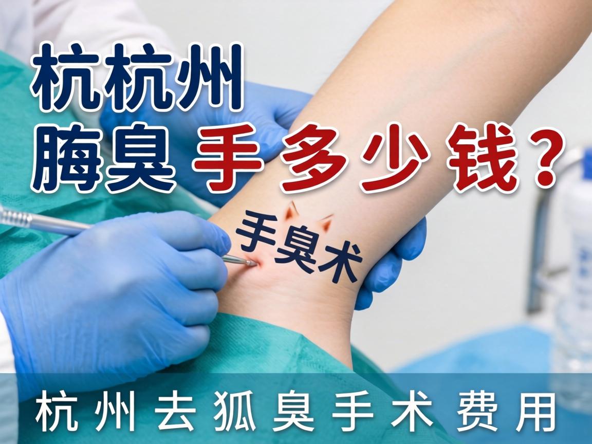 杭州腋臭手术多少钱？详解杭州去狐臭手术费用