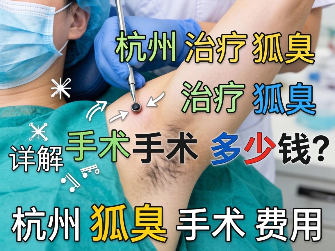 杭州治疗狐臭手术多少钱？详解杭州狐臭手术费用