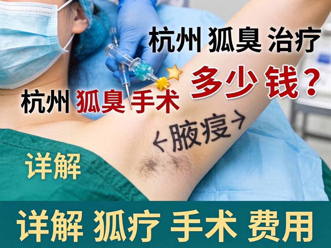 杭州治疗狐臭手术多少钱？详解杭州狐臭手术费用