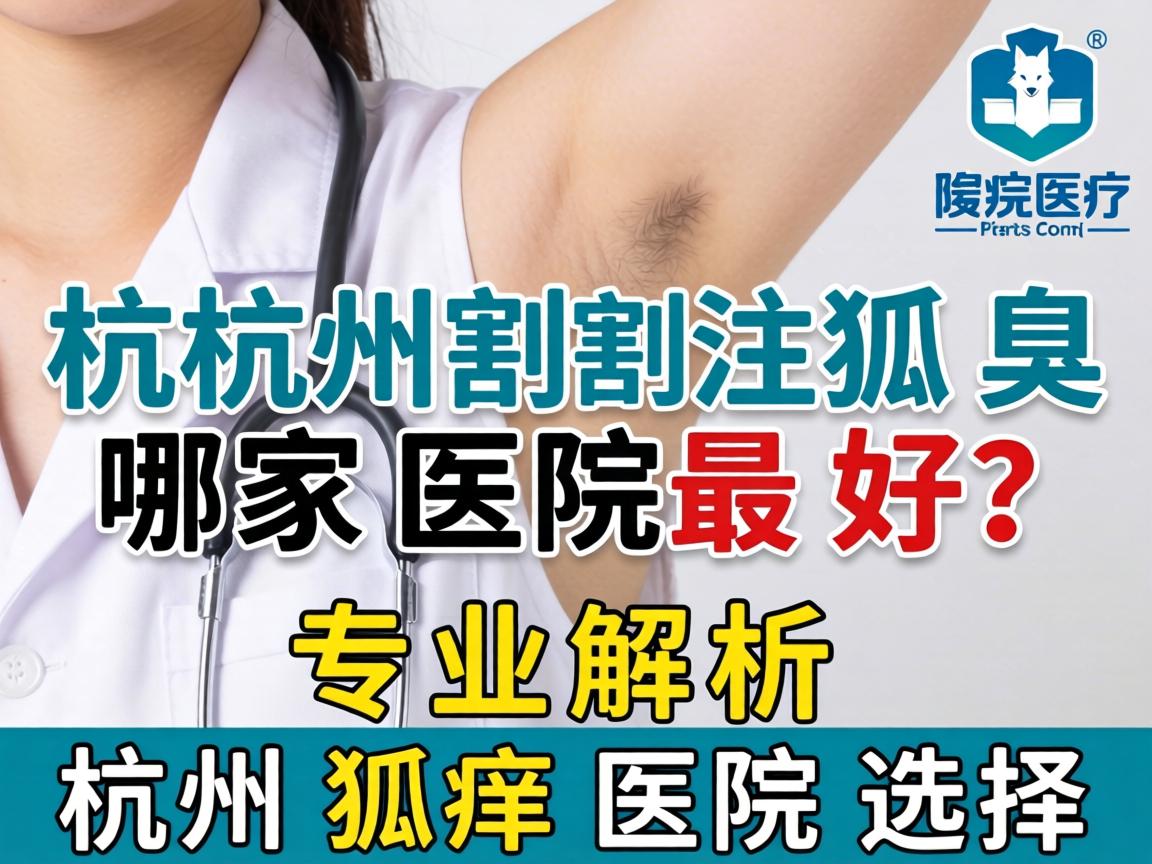 杭州割狐臭哪家医院最好？专业解析杭州狐臭医院选择