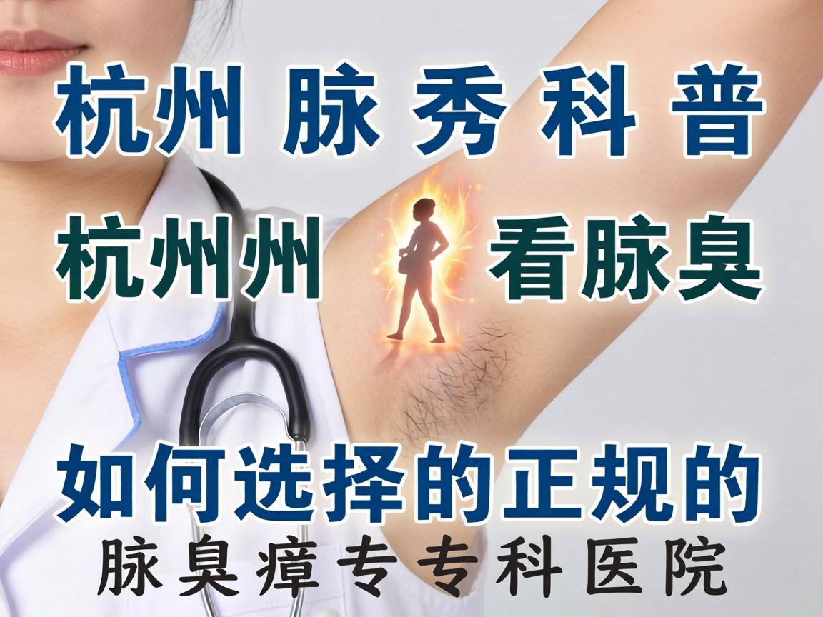 杭州腋秀科普，杭州看腋臭，如何选择正规的腋臭专科医院