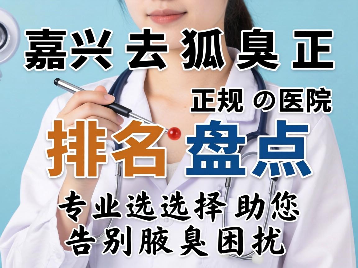 嘉兴去狐臭正规医院排名盘点，专业选择助您告别腋臭困扰