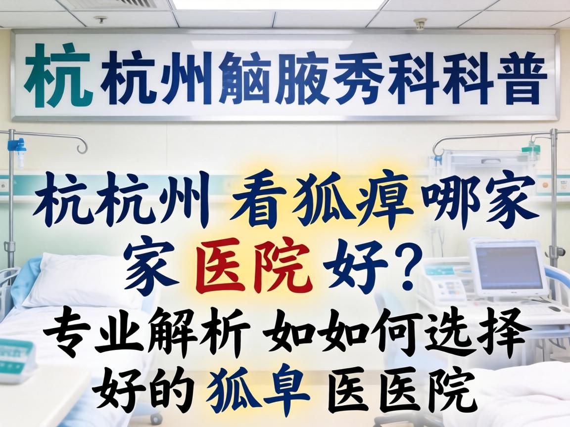 杭州腋秀科普，杭州看狐臭哪家医院好？专业解析如何选择好的狐臭医院