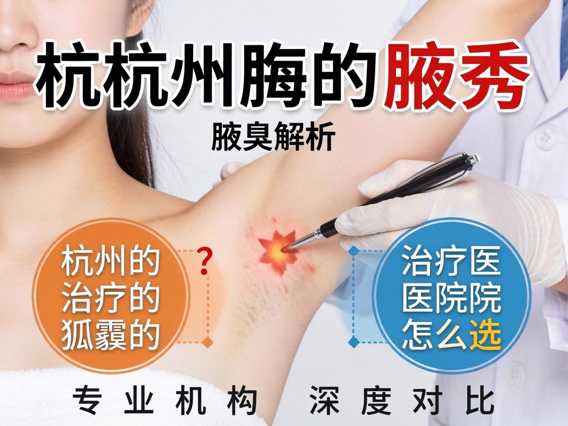 杭州腋秀解析，杭州治疗狐臭的医院怎么选？专业机构深度对比