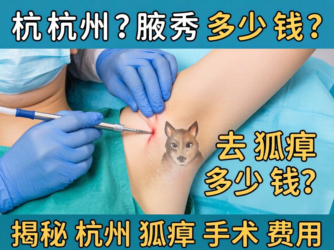 杭州腋秀解析，去狐臭多少钱？揭秘杭州狐臭手术费用
