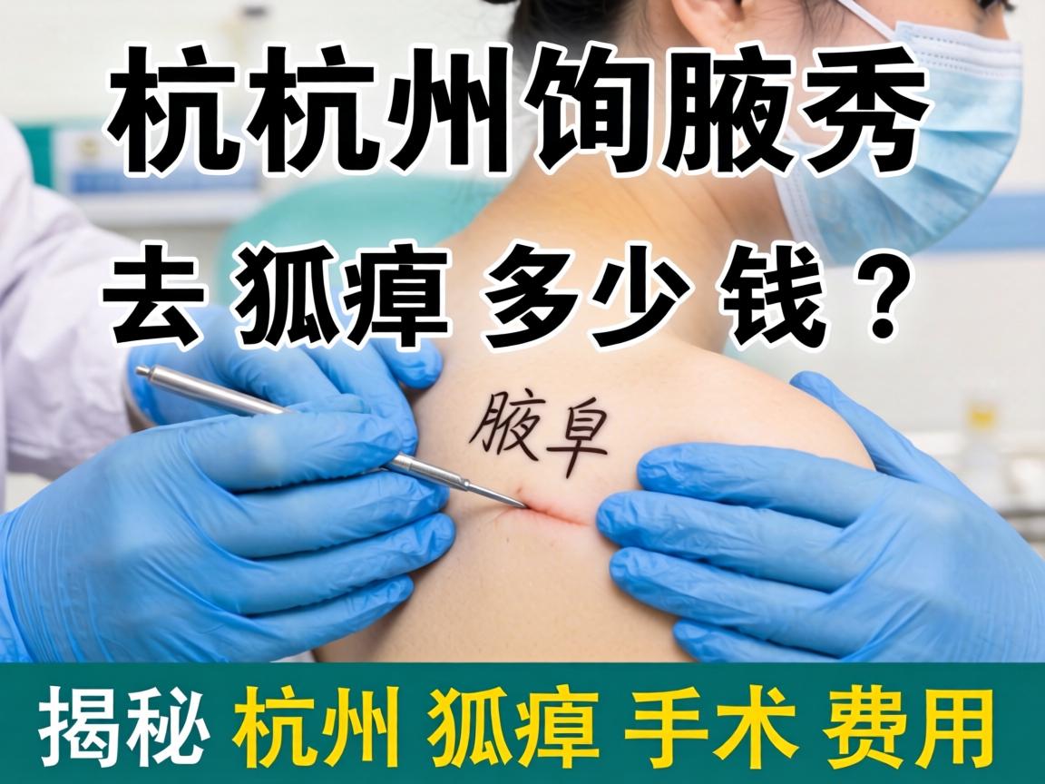 杭州腋秀解析，去狐臭多少钱？揭秘杭州狐臭手术费用