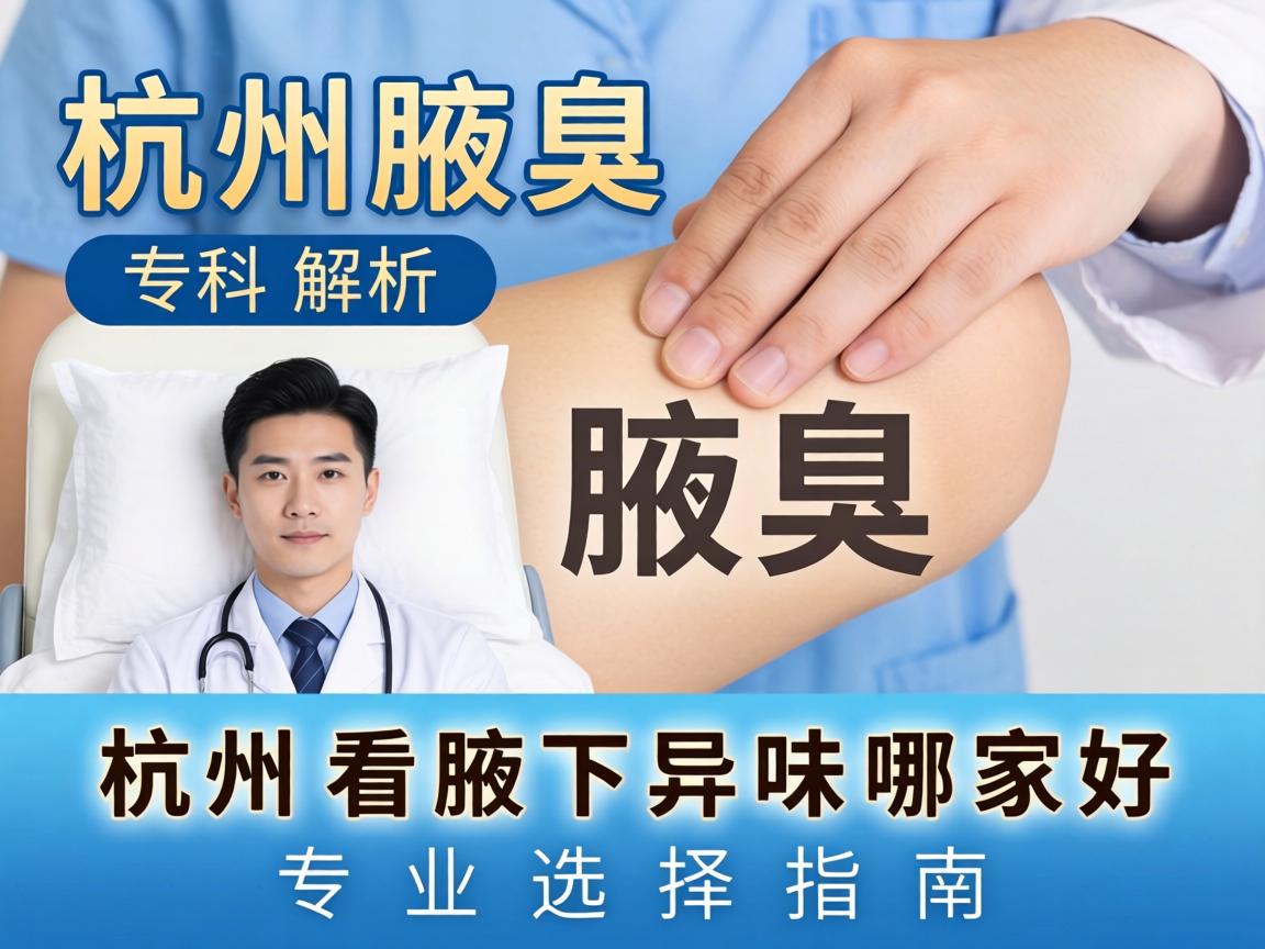 杭州腋臭专科解析，杭州看腋下异味哪家好，专业选择指南