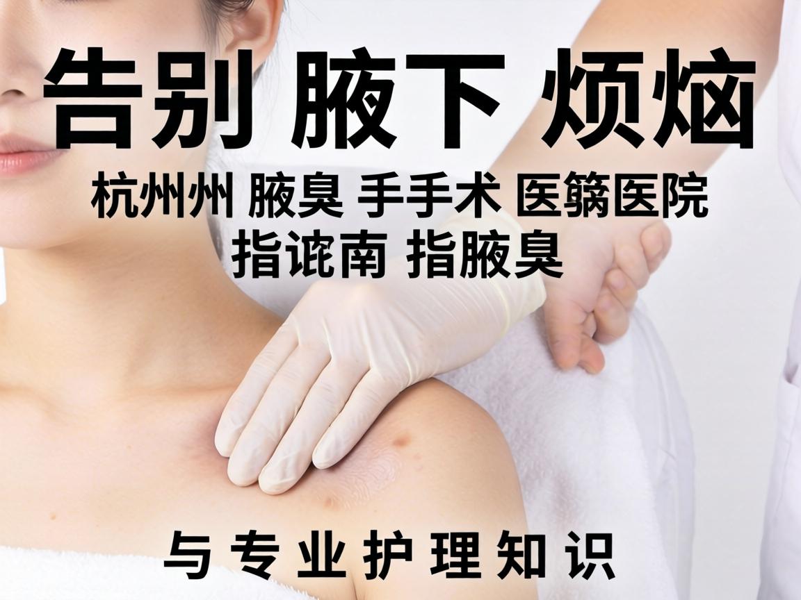 告别腋下烦恼，杭州腋臭手术医院指南与专业护理知识